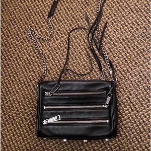 Rebecca minkoff black crossbody 5 zip